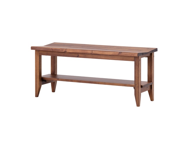 洋槐无垢材料的复古长凳